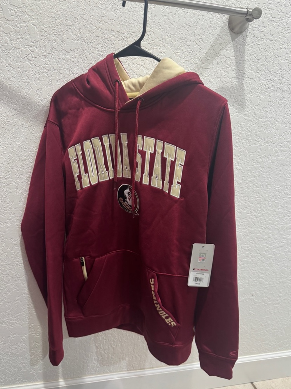 Colosseum Maroon and Cream Florida State Hoodie